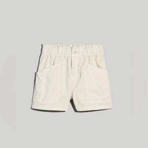 Madewell Denim Pull-On Paperbag Utility Shorts in Color Vintage Linen Size 30